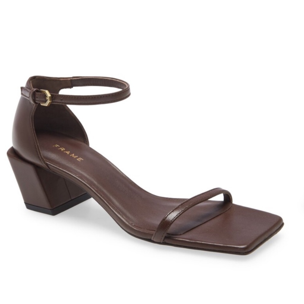 Frame Denim Chocolate Brown Sandals